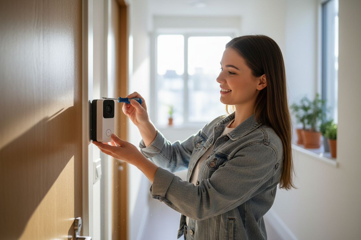 The Best Budget Pick: TP-Link Tapo D225 Video Doorbell