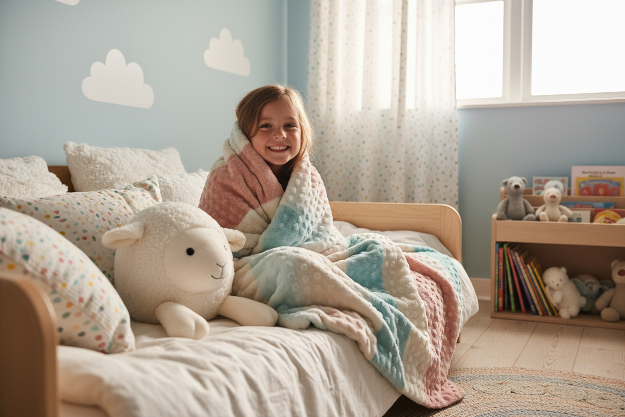 The Best for Kids: Luxome Weighted Blanket with Removable Cover