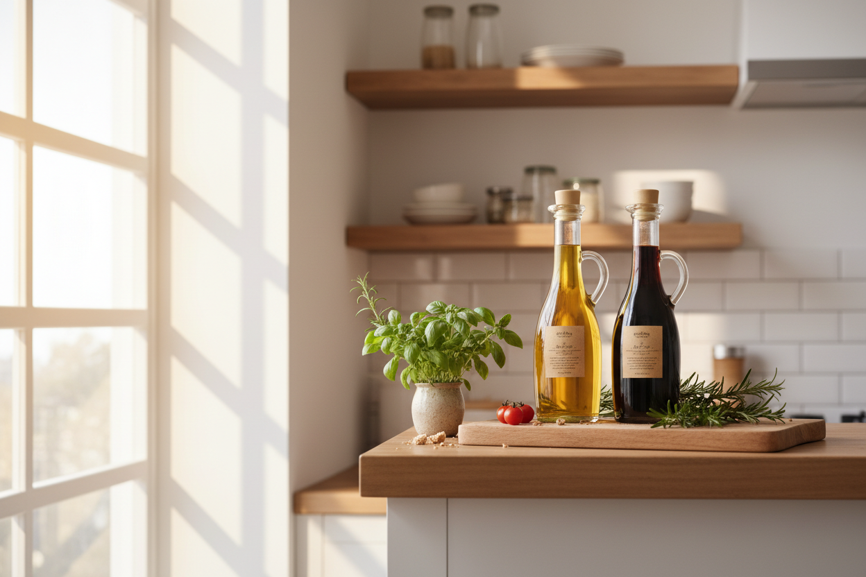 The Pantry Gift: Gourmet Olive Oil & Vinegar Set